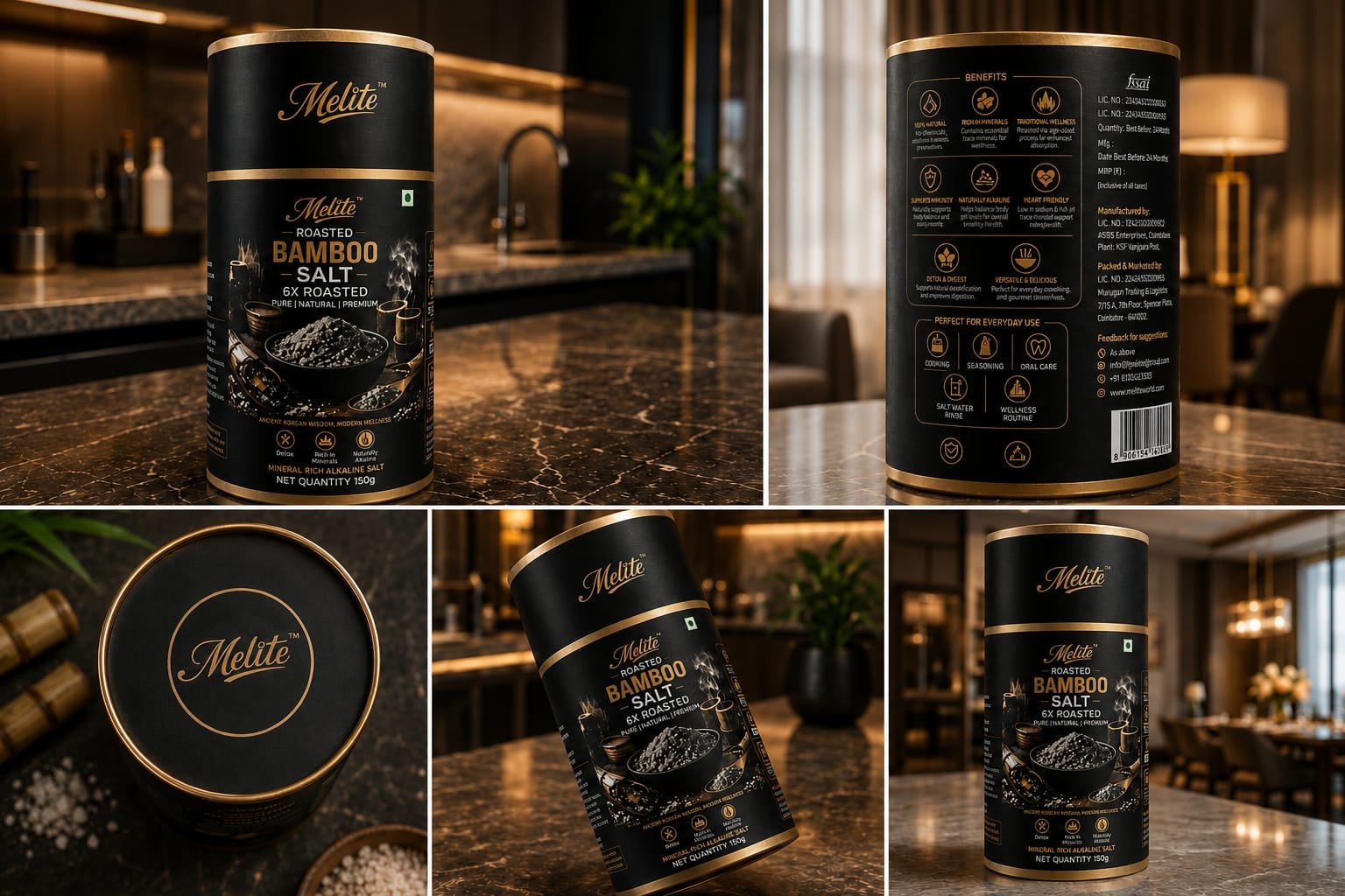 Melite 6x Bamboo salt - Premium Roast