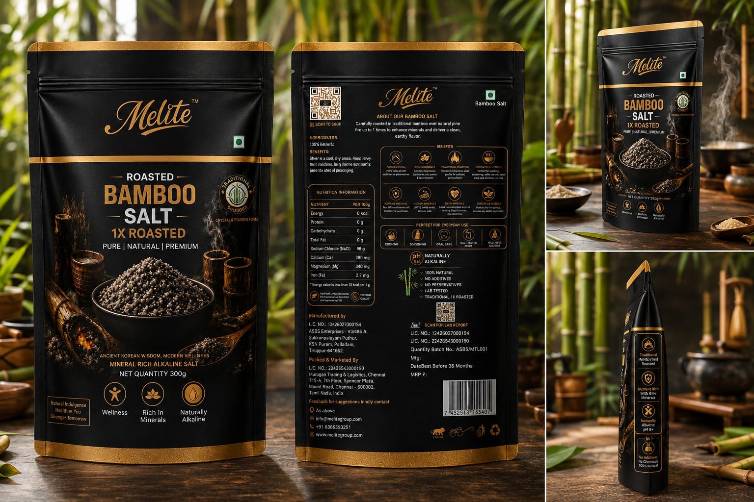 Melite 1x Bamboo salt - Mild