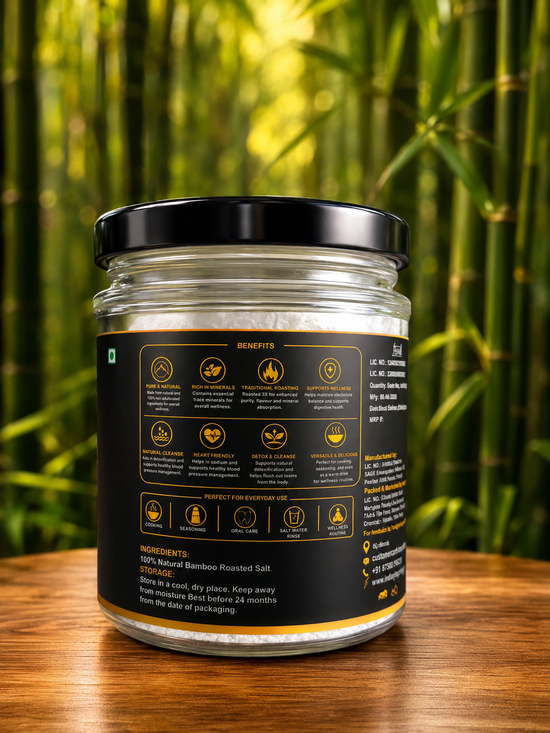 Melite 3x Bamboo salt Classic Salt